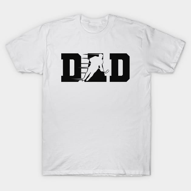 Ice Hockey Dad T-Shirt by KC Happy Shop